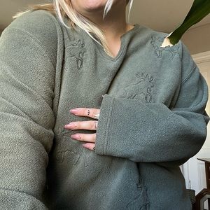 Vintage Arctic Image Moose Sweater